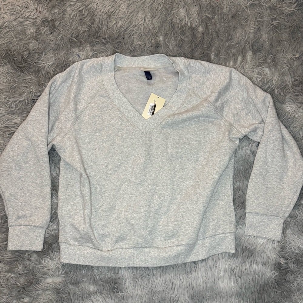 Universal Thread Women’s Cotton Blend Cozy Pullover Sweater - Gray Size XL NWT